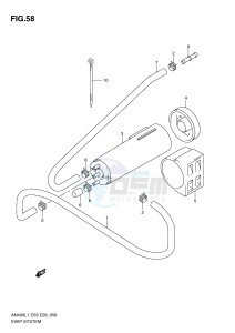 AN400 (E3-E28) Burgman drawing EVAP SYSTEM (AN400ZAL1 E33)