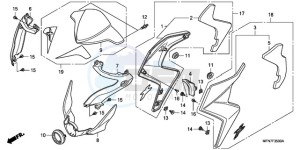 CB1000RA9 France - (F / ABS CMF) drawing COWL