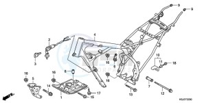 CRF100F9 Australia - (U) drawing FRAME BODY