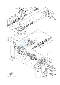 YXE700E YXE70WPAH WOLVERINE R-SPEC EPS (BW12) drawing FRONT DIFFERENTIAL