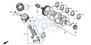 CB600F HORNET drawing CRANKSHAFT/PISTON