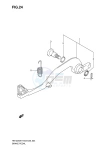 RM-Z250 (E3-E28) drawing BRAKE PEDAL