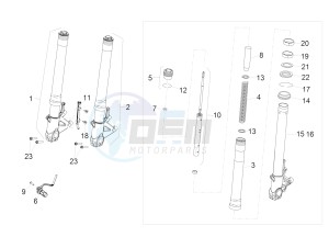 RSV4 1000 RR E4 ABS (NAFTA) drawing Front fork Sachs