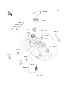 KX 250 R [KX250] (R1) R1 drawing FUEL TANK