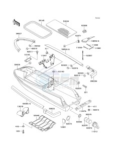 JS 750 B [750 SXI] (B1-B3 B3 CAN ONLY) [750 SXI] drawing HULL