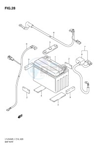 LT-Z400 (E19) drawing BATTERY