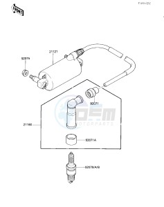 KLF 300 A [BAYOU 300] (A2) [BAYOU 300] drawing IGNITION COIL