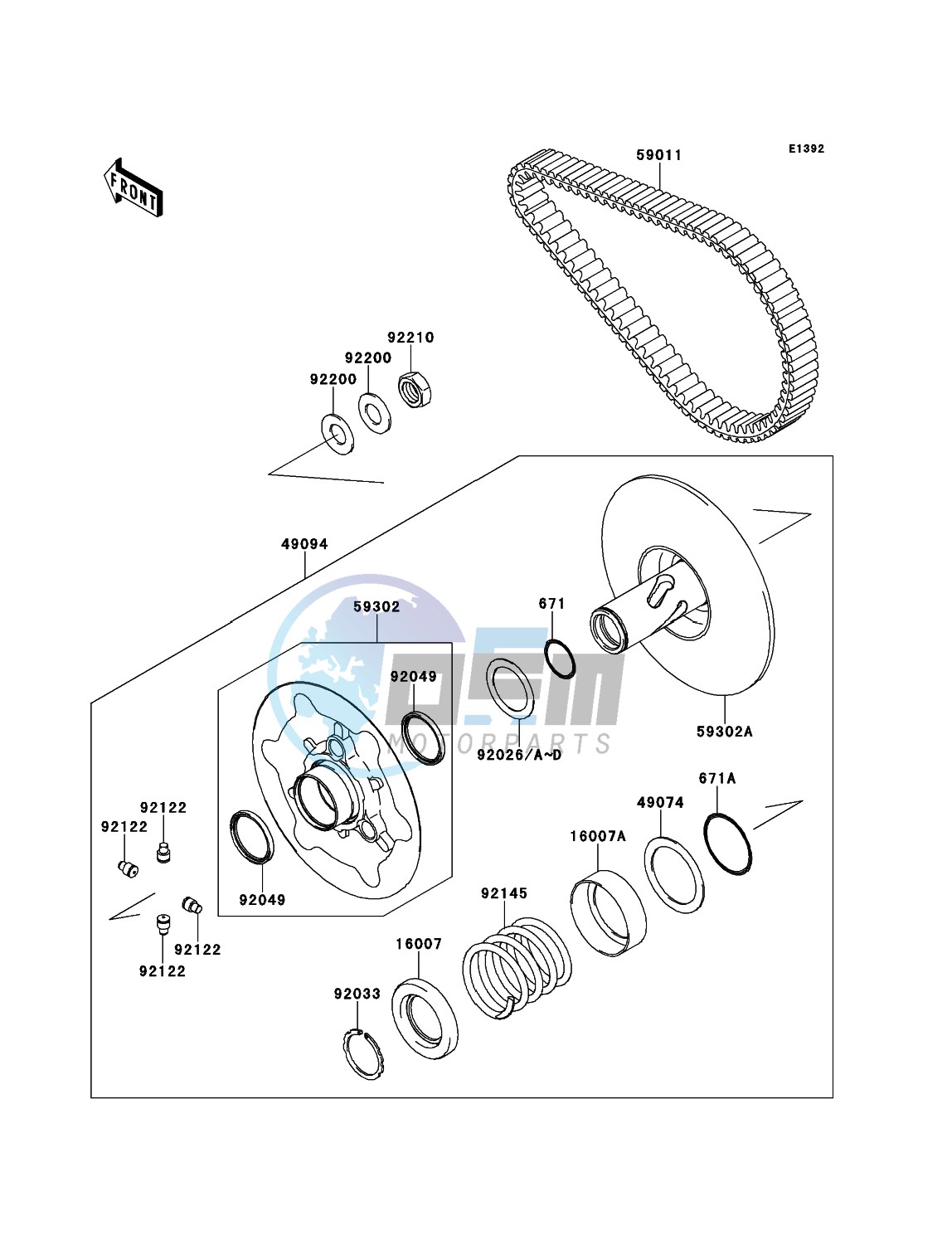 Driven Converter/Drive Belt