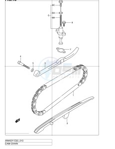 AN400 (E2) Burgman drawing CAM CHAIN