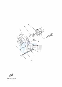 YFM450FWBD KODIAK 450 EPS (BEYL) drawing HEADLIGHT