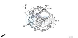 TRX500FAC drawing CYLINDER