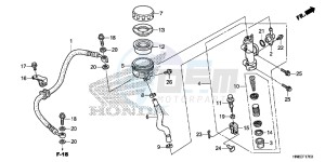 TRX680FAH Europe Direct - (ED) drawing RR. BRAKE MASTER CYLINDER