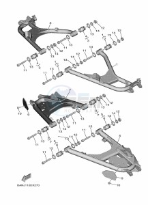 YXF850E YX85FPAP (BARP) drawing REAR ARM