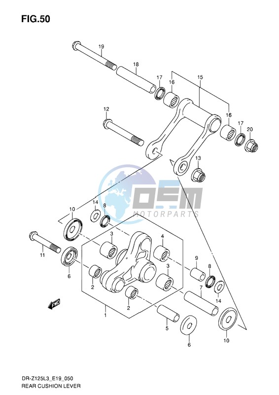 REAR CUSHION LEVER