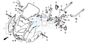 CB600F2 CB600S drawing COWL