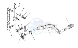 V7 II Stornello ABS 750 drawing Gear lever