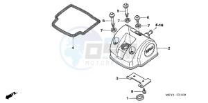 CRF450XD CRF450X Europe Direct - (ED) drawing CYLINDER HEAD COVER