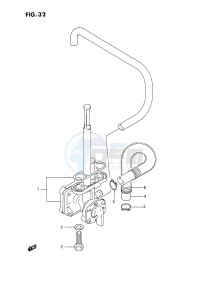 DR650 (E4) drawing FUEL COCK