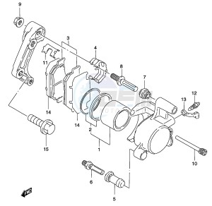 GZ250 (P34) drawing FRONT CALIPER