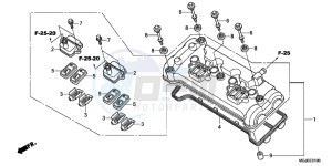 CBF1000FC CBF1000F E drawing CYLINDER HEAD COVER