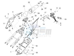 RSV4 1000 RACING FACTORY E4 ABS (EMEA) drawing Rear body