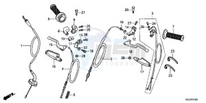 CRF100FC drawing HANDLE LEVER/ CABLE