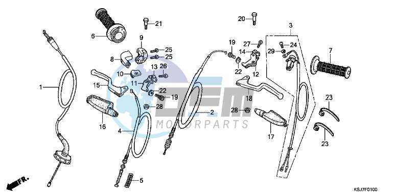 HANDLE LEVER/ CABLE