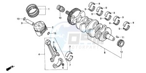 CBR600SE drawing CRANKSHAFT/PISTON