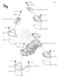 JET SKI ULTRA 310LX JT1500MHF EU drawing Engine Mount