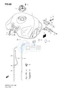 GSR750 drawing FUEL TANK L3