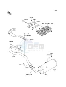 MULE_4010_TRANS_4X4_DIESEL KAF950GDF EU drawing Muffler(s)