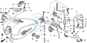 VT750CD3 drawing FUEL TANK/FUEL PUMP