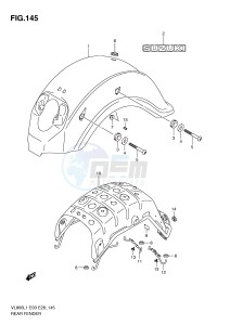 VL800 (E3-E28) VOLUSIA drawing REAR FENDER (VL800L1 E3)