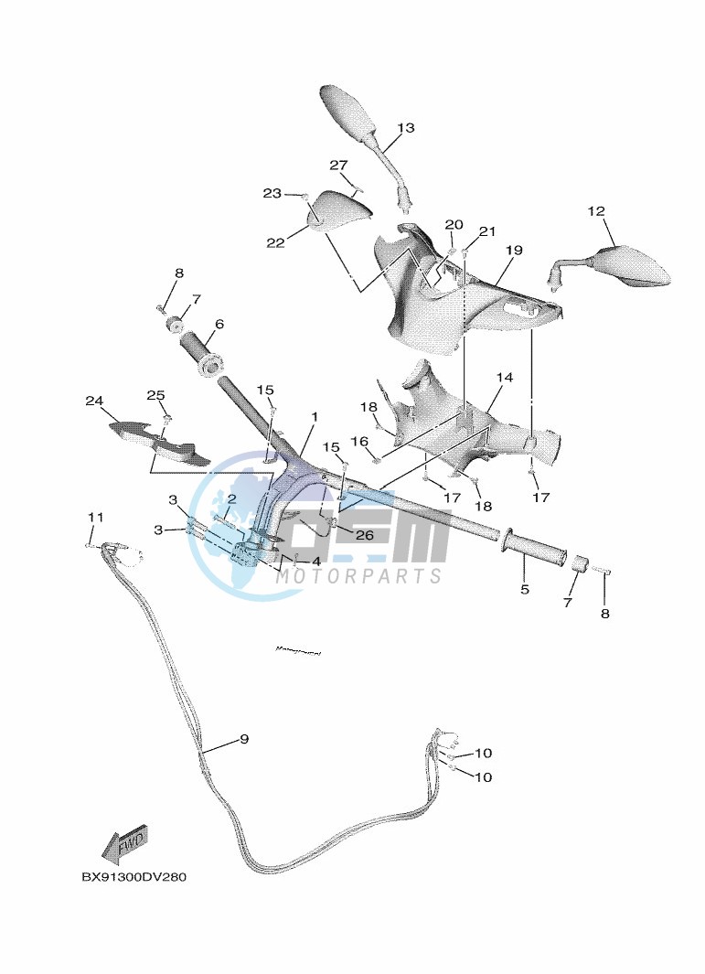 STEERING HANDLE & CABLE