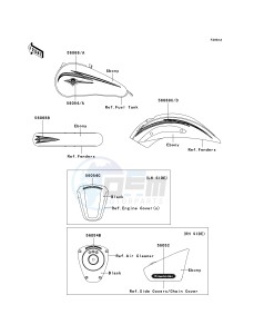 VN 900 C [VULCAN 900 CUSTOM] (7F-9FA) C9FA drawing DECALS-- C9FA- -