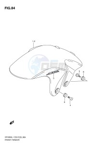 SFV650 (E3-E28) Gladius drawing FRONT FENDER (SFV650AL1 E28)