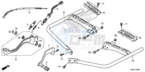 TRX420FA1H TRX420 ED drawing PEDAL/STEP