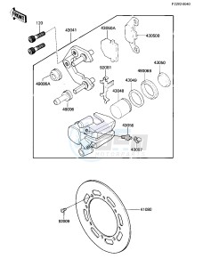 KX 500 A [KX500] (A2) [KX500] drawing FRONT BRAKE -- 84 A2- -