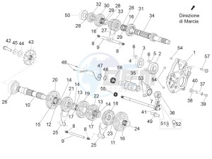 RSV4 1000 Racing Factory L.E. USA-CND (NAFTA) drawing Gear box - Gear assembly