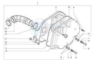 Granturismo 125 L drawing Air filter