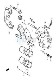 RM250 (T-V-W-X-Y) drawing FRONT CALIPER