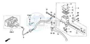 NSS250EX FORZA EX drawing RR. BRAKE MASTER CYLINDER (NSS250EX)