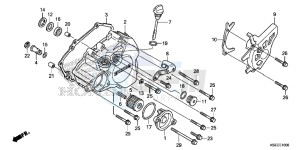 CRF150RBE CRF150RB Europe Direct - (ED) drawing L. CRANKCASE COVER