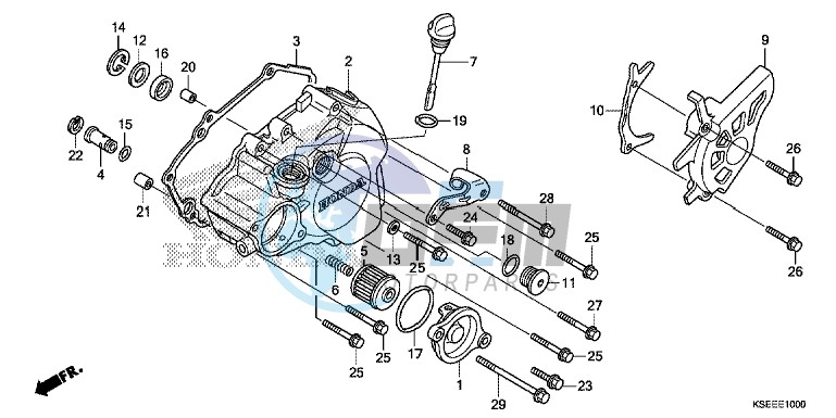 L. CRANKCASE COVER