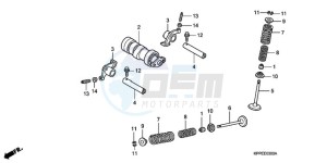 CBR125RW9 U / WH drawing CAMSHAFT/VALVE