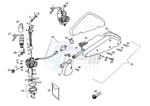 HUNTER - 50 cc drawing CARBURETOR