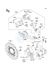 ER-6n ABS ER650DBF XX (EU ME A(FRICA) drawing Rear Brake