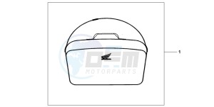 CBF500A drawing TOP BOX INNERBAG