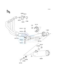 ZR 1200 A [ZX 1200 R] (A1-A3) drawing MUFFLER-- S- -