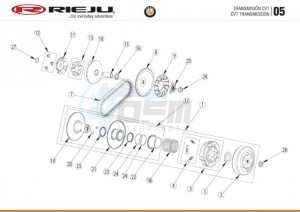 HOBBY-BYE-BIKE-25-KM-H-EURO4-HOLLAND-GREY drawing TRANSMISSION